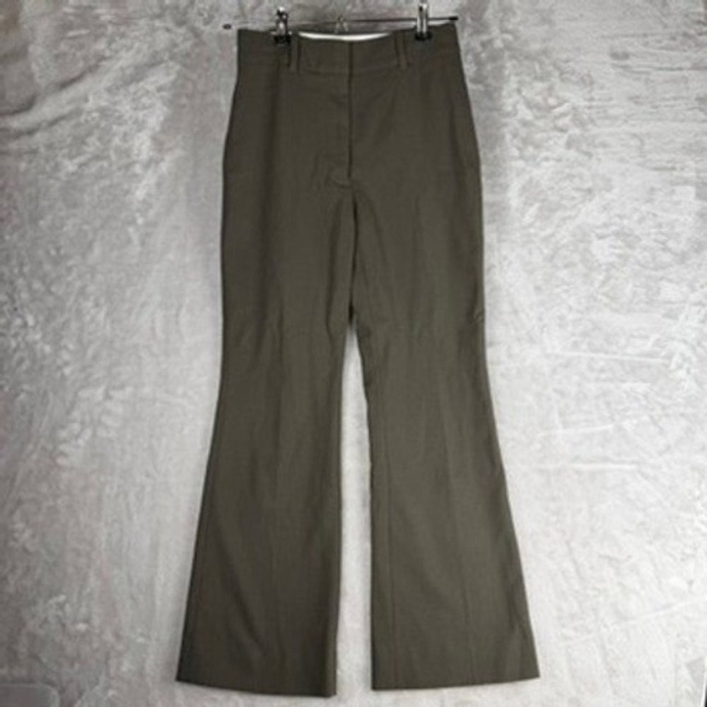 Wilfred Aritzia Olive Green High Waisted Flare Leg Dress Pants Size‎ 2 Career